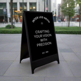 The Fitzrovia' - Metal Pavement Sign